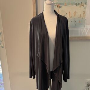 J. Jill Charcoal Women's Open Front Drape Jacket Size XL